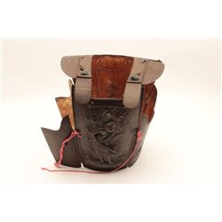 EVE-56 JAPANESE BREAST PLATERare 4 piece forged steel Japanese armor  consisting of breast plate, ma