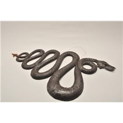 EVE-46 TWO HAND FORGED SNAKESTwo handed forged Spanish colonial era snakes  for decorating coach. Me