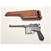 Image 12 : 17FS-343 MAUSER BROOM HANDLE W/HOLSTER #25706German Broomhandle Mauser semi-automatic  pistol, with 