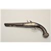 Image 1 : 18CF-22 FLINTLOCK PISTOLEarly 19th century flintlock pistol with  ornate chiseled steel lock and mou