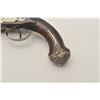 Image 2 : 18CF-22 FLINTLOCK PISTOLEarly 19th century flintlock pistol with  ornate chiseled steel lock and mou