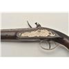 Image 3 : 18CF-22 FLINTLOCK PISTOLEarly 19th century flintlock pistol with  ornate chiseled steel lock and mou
