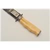 Image 3 : 18CF-8 CALIFORNIA BOWIE KNIFECalifornia belt knife with clipped point  blade, marine ivory grips, si