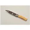 Image 5 : 18CF-8 CALIFORNIA BOWIE KNIFECalifornia belt knife with clipped point  blade, marine ivory grips, si