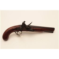 18CF-7 KENTUCKY FLINTLOCK PISTOLAmerican flintlock “Kentucky” pistol with  military lines circa 1820