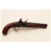 Image 1 : 18CF-7 KENTUCKY FLINTLOCK PISTOLAmerican flintlock “Kentucky” pistol with  military lines circa 1820