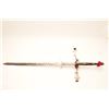 Image 1 : 18AT-2 2 HAND SWORDSTwo handed sword with wavy blade in 16th  century style. Armorer made in 19th ce