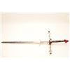 Image 8 : 18AT-2 2 HAND SWORDSTwo handed sword with wavy blade in 16th  century style. Armorer made in 19th ce