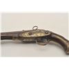 Image 4 : 18AR-27 MIQUELETSpanish style miquelet flintlock pistol circa  about 1780 with brass mounts and make