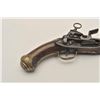 Image 7 : 18AR-27 MIQUELETSpanish style miquelet flintlock pistol circa  about 1780 with brass mounts and make