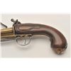 Image 2 : 18ASS-12 BLUNDERBUSS MASK BUTTBrass barrel flintlock blunderbuss pistol  with spring bayonet, wood s
