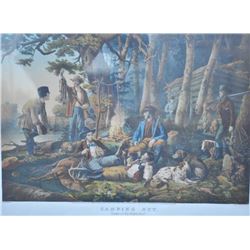 EVE-28 CURRIER & IVES PRINTFramed to match last lot and in same series.  Currier and Ives 1856 dated