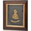 Image 1 : 18AI-1 BRONZE OF WELLINGTONFramed bronze gold gilted half bust of  Wellington; approximately 23” x 1