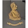 Image 2 : 18AI-1 BRONZE OF WELLINGTONFramed bronze gold gilted half bust of  Wellington; approximately 23” x 1