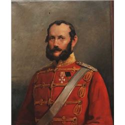 18AI-2 PORTRAIT OF PRINCE WILHEIMFramed oil on canvas portrait of Prince  Wilhelm II of Wurttemberg 