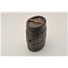 Image 1 : 18AL-6 BBL CANTEENAmerican barrel canteen from revolution to  Mid-19th century. Measures 7 ¼” x 6 ¼”
