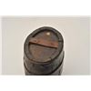 Image 2 : 18AL-6 BBL CANTEENAmerican barrel canteen from revolution to  Mid-19th century. Measures 7 ¼” x 6 ¼”