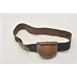 18AL-24 CIVIL WAR ETA BRASS CART.Civil War era brass cartridge box by  Kittredge & Co. of Ohio, on b