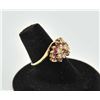 Image 3 : 18RPS-20 RUBY & DIAMOND RINGOne ladies ruby and diamond cluster ring made  in 14k yellow gold EST:$3