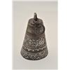 Image 3 : EVE-82 SILVER INLAID BRASS BELLOrnate Mid-eastern silver inlaid brass bell  with extensive writings.