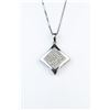 Image 1 : 18CAI-59 DIAMOND PENDANTDazzling pendant set with 64 round Diamonds  weighing approx. 0.50 carats of