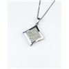 Image 3 : 18CAI-59 DIAMOND PENDANTDazzling pendant set with 64 round Diamonds  weighing approx. 0.50 carats of