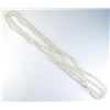 Image 1 : 18CAI-57 PEARLSNice strand of cultured pearls averaging 6.00  MM in diameter of rose pink tones and 