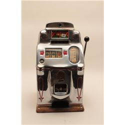 18AL-33 JENNINGS SLOTJennings Chief Model antique 5 cent slot  machine, approximately 28” in height 