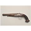 Image 1 : 18BW-7 BELGIAN PERC. PISTOLFine Belgian percussion officer’s pistol with  large 69 caliber bore. Swa