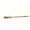 Image 1 : 18CA-2 SILVER HANGER OR SHORT SWORD18th century silver hanger or short sword  with ebony grip and si