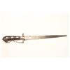Image 4 : 18CA-2 SILVER HANGER OR SHORT SWORD18th century silver hanger or short sword  with ebony grip and si