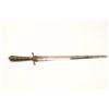 Image 4 : 18CA-3 HUNTING SWORD18th century European brass mounted hunting  sword with green stained original i