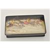 Image 2 : 18BZ-3 RUSSIAN LACQUER BOXFine signed Russian Lacquer box. Vintage  pre-war in excellent mint condit