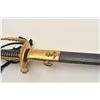 Image 3 : 18AR-7 FRENCH NAVY OFFICERFrench Naval Officer’s sword with brass  mounted leather scabbard, approxi
