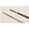Image 7 : 18AR-7 FRENCH NAVY OFFICERFrench Naval Officer’s sword with brass  mounted leather scabbard, approxi