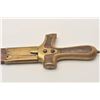 Image 4 : 18AR-18 NORTH EURO. ENGINEER'S SWORDNorthern European Engineer’s sword and brass  mounted leather sc