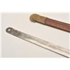 Image 7 : 18AR-18 NORTH EURO. ENGINEER'S SWORDNorthern European Engineer’s sword and brass  mounted leather sc