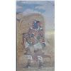 Image 1 : EVE-30 WATERCOLOR AND GOUACHEWatercolor and gouache on paper of oriental  god with sword laid on sil