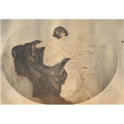 EVE-23 HAND SIGNED ICART PRINTHand signed original Louis Icart print.  Copyright 1924 Les Engraveurs