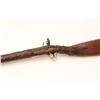 Image 5 : 18AP-36 PERIOD MUSKETPeriod leather wrapped and tacked flintlock  trade musket, approximately .80 ca