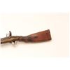 Image 7 : 18AP-36 PERIOD MUSKETPeriod leather wrapped and tacked flintlock  trade musket, approximately .80 ca