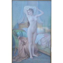 EVE-39 WATERCOLORWater color on board signed J. Sealbert lower  left (Light). Measures approximately