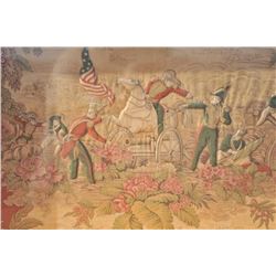 EVE-40 FRAMED PAINTINGFramed painting and print on fabric entitled  “Battle of Buena Vista, 1847”. M