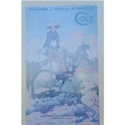 18AP-68 TEX AND PATCHESFramed and matted copy of the famous Colt’s  advertiser “Tex and Patches”, in