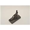 Image 1 : EVE-52 BRONZEEarly 20th century bronze of nude on snail  with devils head. Suggestive and unsigned. 