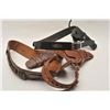 Image 4 : 18AP-95 HOLSTER LOTBonanza lot of Western leather of varying  age, approximately 26 holsters, 6 hols
