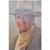 Image 1 : 18AP-77 OIL SIGNED OF JOHN WAYNEFinely accomplished framed original oil on  canvas painting of John 