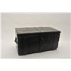 Image 1 : 18AP-74 REPRO MONEY BOXWell-made 20-30 year old reproduction wood  and iron money box, approximately