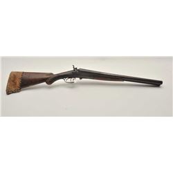 18AP-45 E. JAMES & CO SHOTGUNE. James and Co. side by side double barrel  hammer shotgun, 10 gauge, 