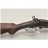 Image 3 : 18AP-45 E. JAMES & CO SHOTGUNE. James and Co. side by side double barrel  hammer shotgun, 10 gauge, 